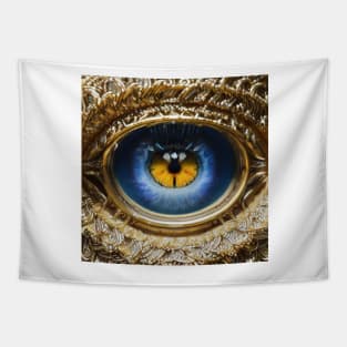 Beautiful Eye of Owl Goddess Tapestry