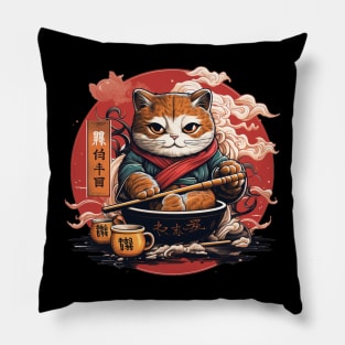 Ramen Kitty Pillow