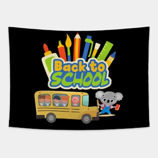 Koala Goes To School - Back To School Tapestry