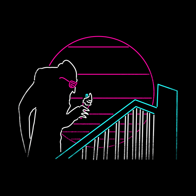 Nosferatu in the 80s - Vampire Retrowave by rmtees