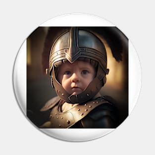 A Cute Gladiator Baby Pin