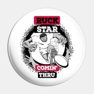 Rugby Ruck Star Pin