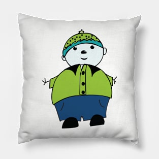 Overdressed snowman Pillow