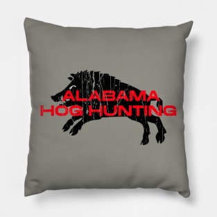 HOG HUNTING ALABAMA Pillow