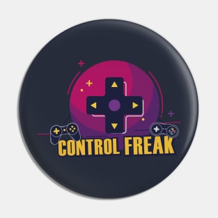 Control Freak joystick video game Pin