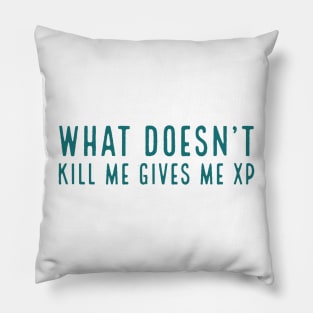 What doesn’t kill me gives me XP Pillow