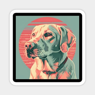 Labrador Retriever in 70's Magnet