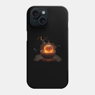 Flaming Ball in a Cauldron Phone Case