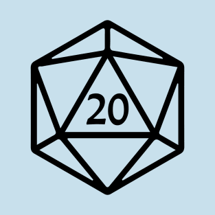 DnD - Natural 20 D20 Pocket Design T-Shirt