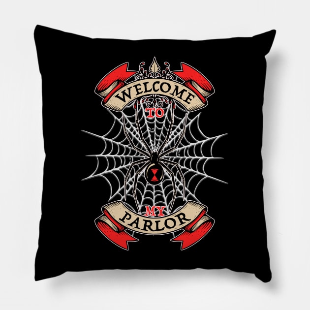 Welcome to My Parlor Pillow by RavenWake