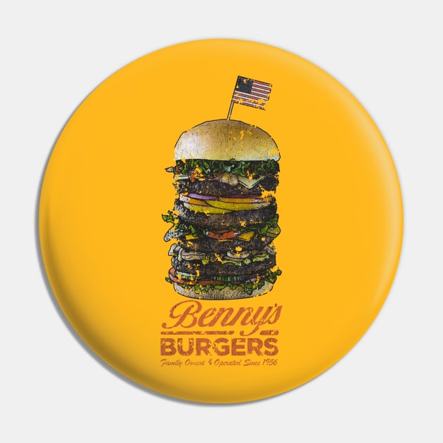 Benny's Burgers Vintage Pin by JCD666