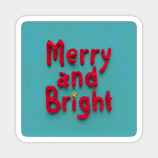 Merry and bright Magnet