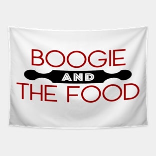 Boogie and The Food Logo Tapestry