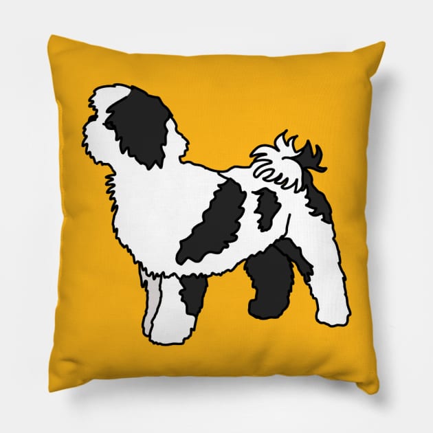 Shih Tzu Pocket Tee Pillow by Art by Lex