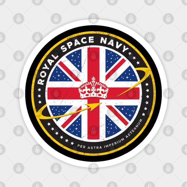 ROYAL SPACE NAVY — Logo Magnet by carbon13design