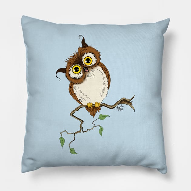 Hoot the Owl Pillow by tigressdragon