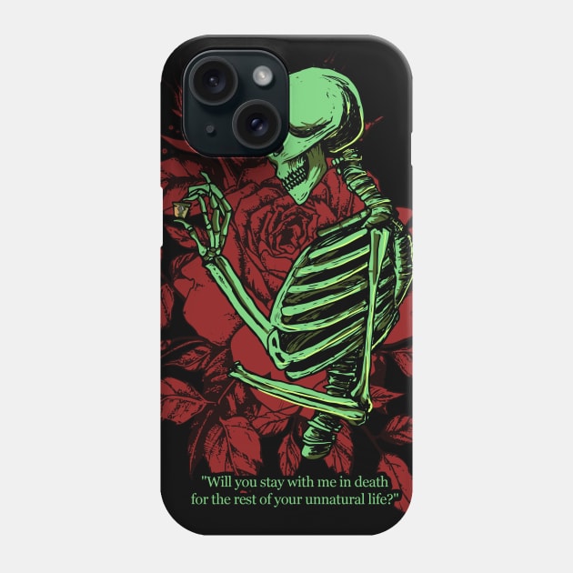 Skeleton Propose Phone Case by DeathAnarchy