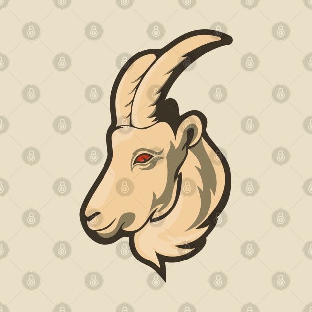 Majestic Goat Head Design by Rachmattt