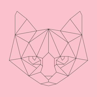 Geometric Cat T-Shirt