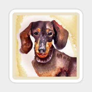 Dachshund Watercolor - Gift For Dog Lovers Magnet