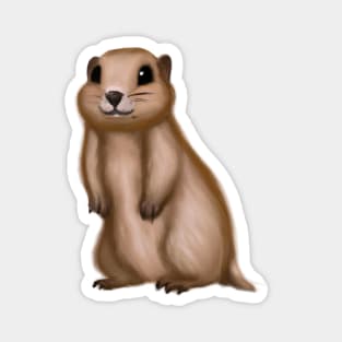 Cute Gopher Drawing Magnet