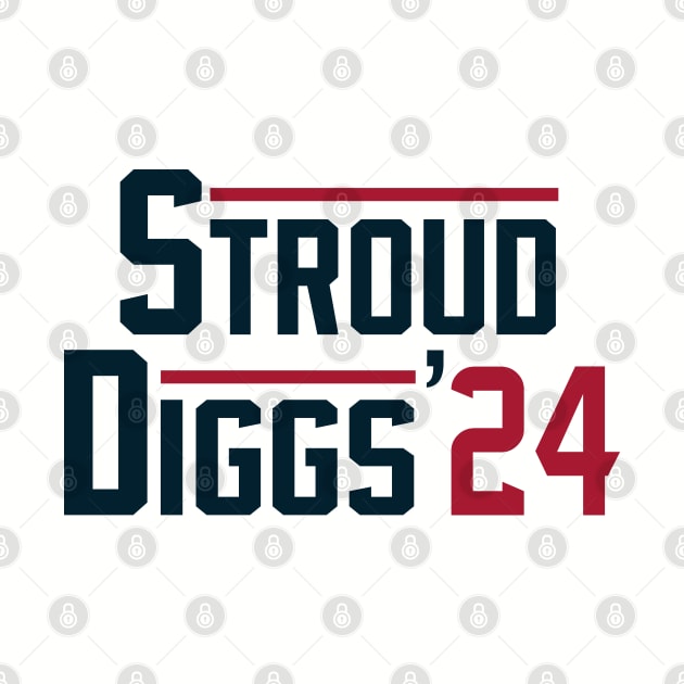 Stroud & Diggs 2024 Houston design by FanSwagUnltd