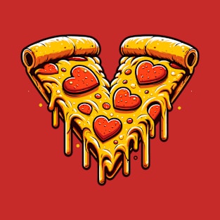 Pizza Heart Valentine's Day T-Shirt