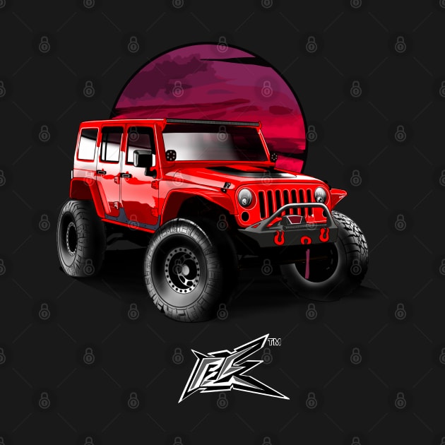 jeep wrangler rubicon red by naquash