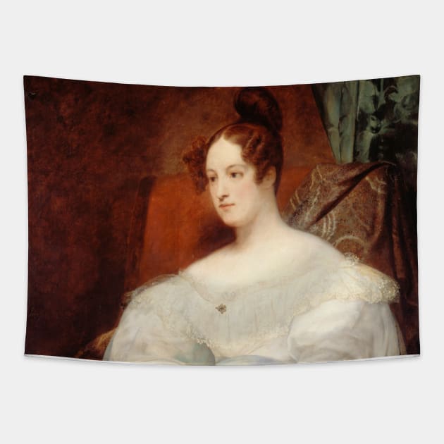Portrait Presume de la Princesse Louise d'Orleans by Ary Scheffer Tapestry by Classic Art Stall