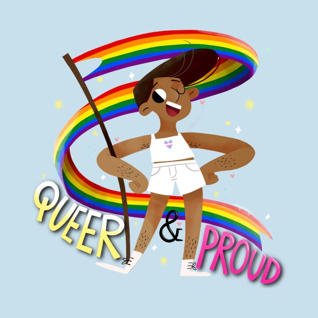 Queer & Proud - Trans Heart by Gummy Illustrations