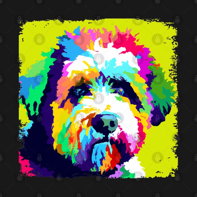 Portuguese Water Dog Pop Art - Dog Lover Gifts by PawPopArt