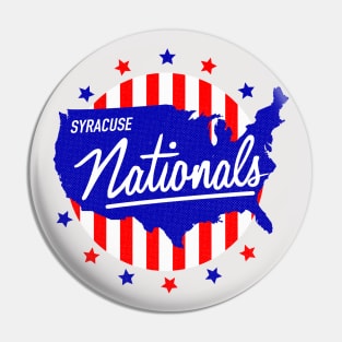 Defunct Syracuse Nationals Basketball 1961 Pin