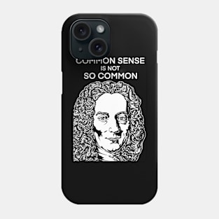 VOLTAIRE quote .1 - ink portrait Phone Case