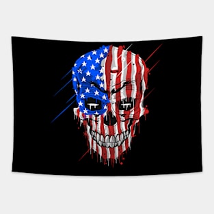 Skull USA Tapestry