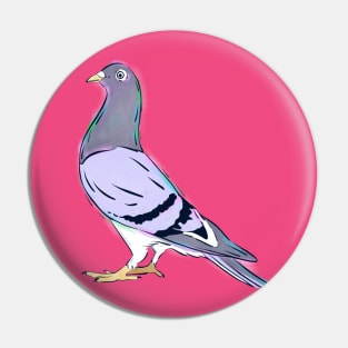 Christmas Pigeon Pin