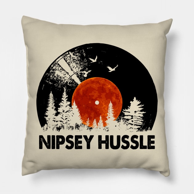 Nipsey Record Forest Music Gift Pillow by Mountain River Landscape