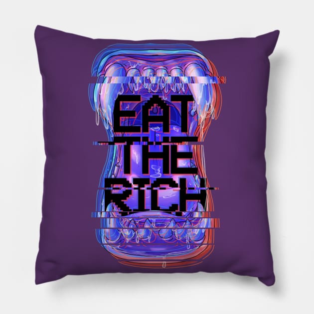 Eat the Rich Pillow by Kytri