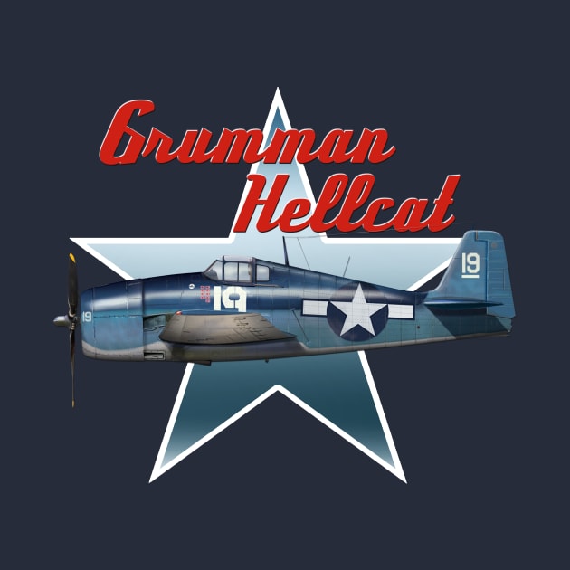 Grumman F6F-5 Hellcat “White 19” by Spyinthesky