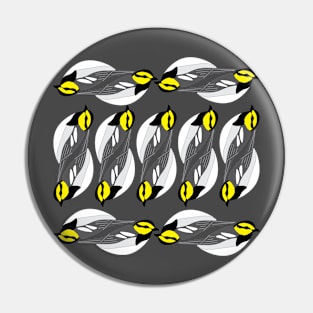 Golden Cheeked warbler pattern Pin