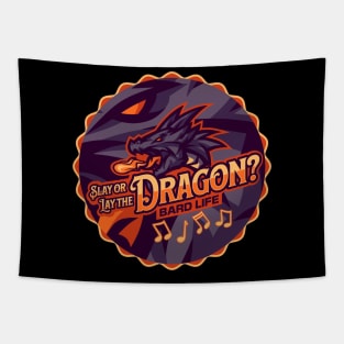 Slay or Lay the Dragon? Funny Bard Tapestry