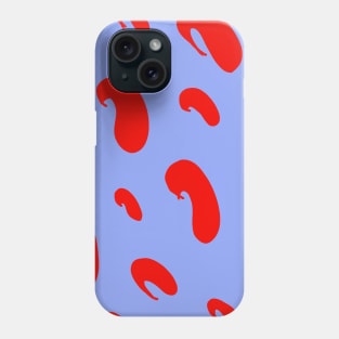 red fruit purple design background Phone Case