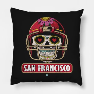 American Football - San Francisco Skull Football Gift Pillow