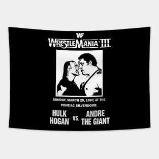 WrestleMania III Hulk Hogan Vs. Andre The Giant Tapestry