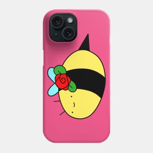 Red Rose Bee Phone Case