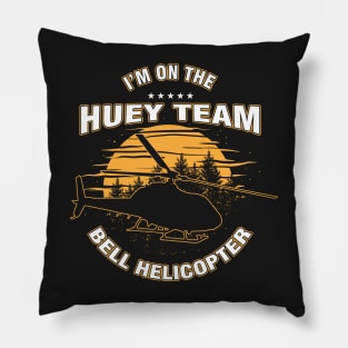 UH-1 Huey Team Helicopter Pilot Gift Pillow