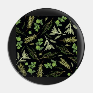 Parsley, sage, rosemary and thyme - black Pin