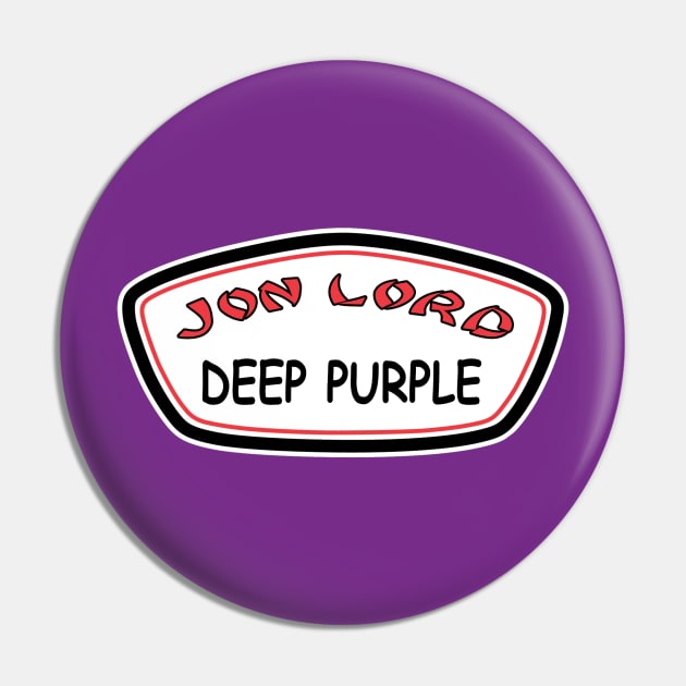 Jon Lord / Ron Jon Mashup Pin by RetroZest