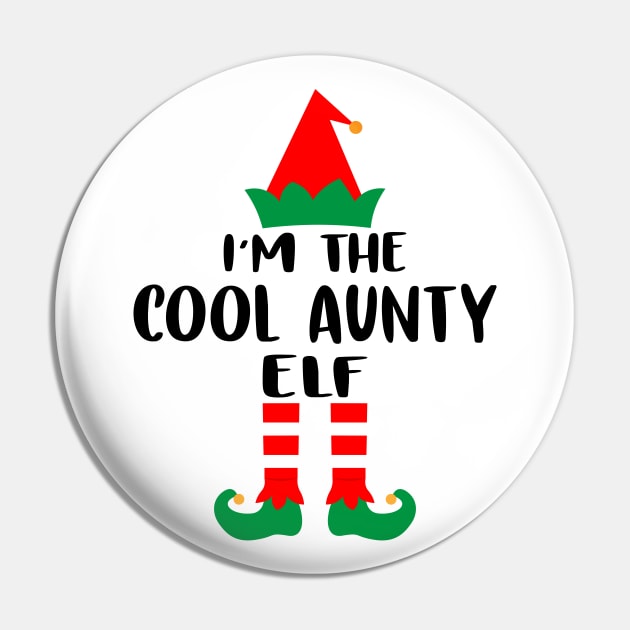 I'm The Cool Aunty Elf Family Matching Group Christmas Costume Outfit Pajama Funny Gift Pin by norhan2000