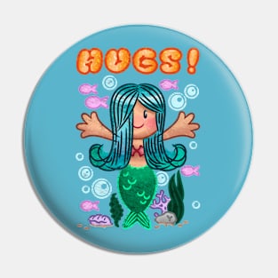 Mermaid Hugs Pin