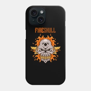 Fire skull illustration Phone Case